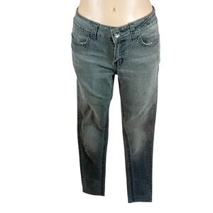 Vintage Y2K DKNY Jeans Slim Tapered Gray Wash Mid Rise Minimalist City Grunge 6